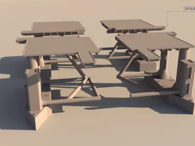 oilplatform for 3Dprint 3D print model