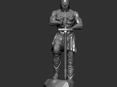 Chess board figure THE KNIGHT 3D print model