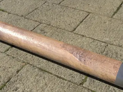 Bill Polearm Low-poly 3D model