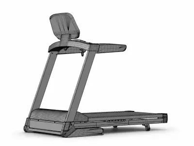 Modern Fitness Treadmill Machine Model 3D model