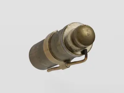 Brass Blowlamp Vintage photogrammetry scan PBR 4K textures Low-poly 3D model