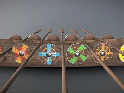 Viking Boat 1 - Spirit of the Air Dragon 3D model