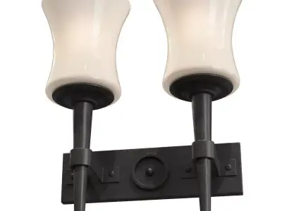 2 Lamp Wall Light 3D model
