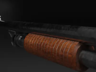 SHOTGUN Free low-poly 3D model purchase