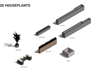 Houseplants - Revit 3D model