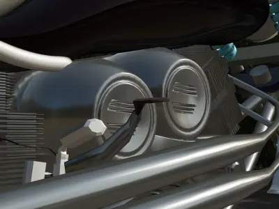 Heavy Bike Chopper 3D model