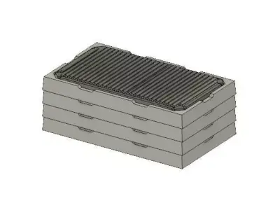 Model Railway Bar Type  Drainage Catchpits 3D print model