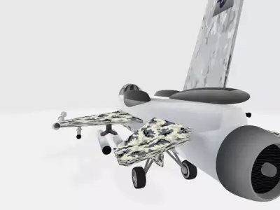 f16 fighter Low-poly 3D model