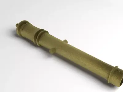 Straight Cannon 3D model