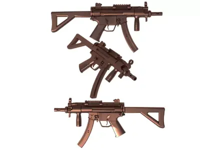 HK MP5  -  rifle  3D print model