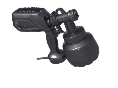 Pneumatic Tar -  Sandblaster Gravity Feed Blaster - Paint spray 3D print model