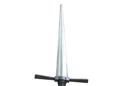 Realistic Low-poly Medieval Broadsword Low-poly 3D model