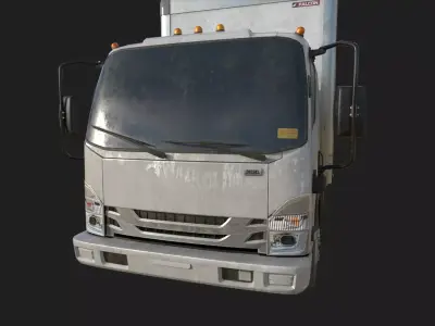 Delivery Truck Low-poly 3D model