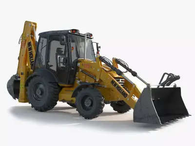 New Holland B115B Backhoe Loader 3D model