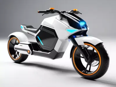 Futuristic Hoverbike Handlebar 3D Model 3D model purchase