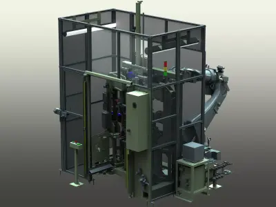 Spot Welding Machine of Crossmember Sub-Assy 3D model