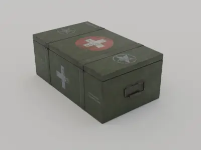 First Aid Kit - Military - Low Poly Low-poly 3D model