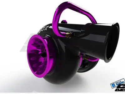 PINKI Turbochargerdesigned by paX 3D model