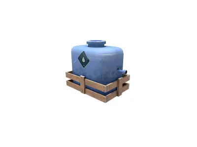 Water Tank Free low-poly 3D model buy