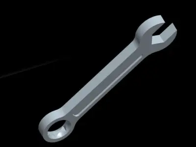 combination spanner Free 3D model
