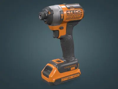 Impact Driver Low-poly 3D model