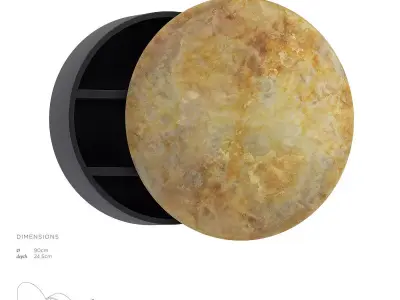 De Castelli Mida Bookshelf Low-poly 3D model