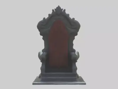 Cool Throne Model 2 PCS Low-poly 3D model