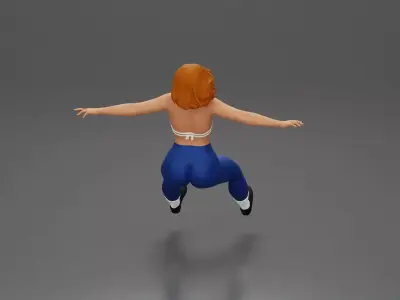 Boldly Riding Through the Air with a Powerful Motorbike Stance 2 3D print model