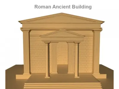 Roman Ancient Building 3D model