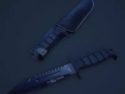knife Low-poly 3D model 23