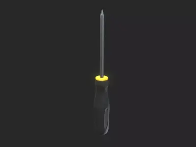 Cross Screwdriver 3D Model Game Ready Optimized Low-poly 3D model