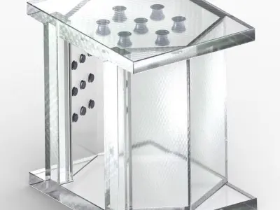 Stylish Glass Elevator 3D print model