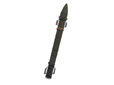 Modern Tactical Anti-Tank Missile - Game Ready PBR Low Poly Free low-poly 3D model