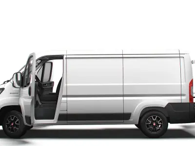 Fiat Ducato Van L2H1 HQ Interior 2023 3D model