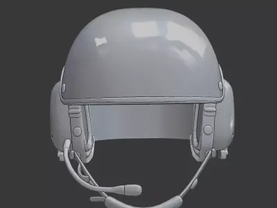 Combat Vehicle Crewman Helmet 3D Printable  3D print model