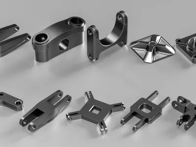 50 Hard surface kitbash  3D model