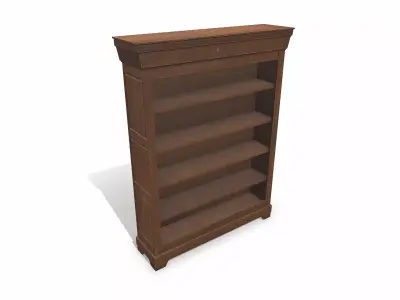 Old Bookshelf Low-poly PBR Low-poly 3D model