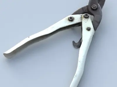 Cutters High Poly metal tool 3D model
