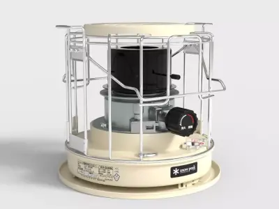 KEROSENE HEATER Low-poly 3D model