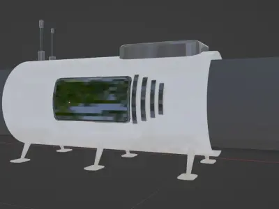 Space Modular Base Free low-poly 3D model