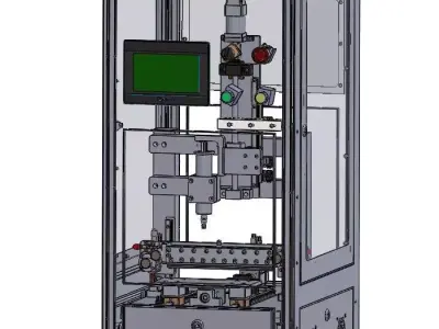 Vertical High-Speed Visual Glue Dispensing Machine 3D CAD Model 3D model