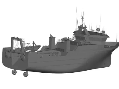 russia Warship  3D model