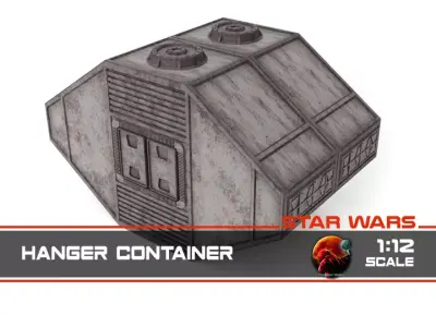 Hangar Container 1-12 scale Blackseries  3D print model