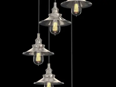 FACTORY FILAMENT REFLECTOR RECTANGULAR PENDANT 3D model purchase