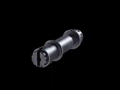 Stock module muzzle brake gear industrial part 3D model