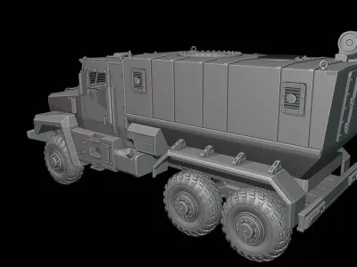 Ural Tifun truck 3D print model
