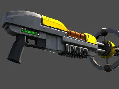 Lightning Gun Low-poly 3D model purchase