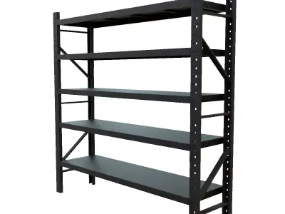 Black shelf 3D model