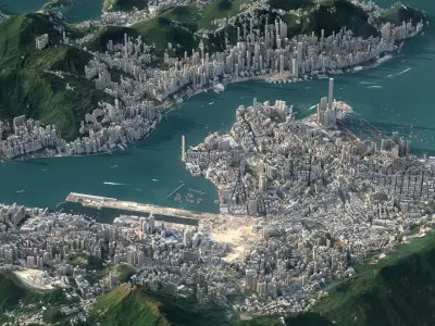 Hong Kong 3D model purchase