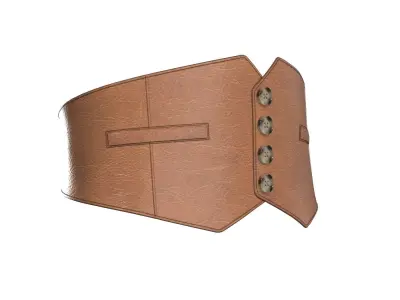 Button-down Belt 3D model
